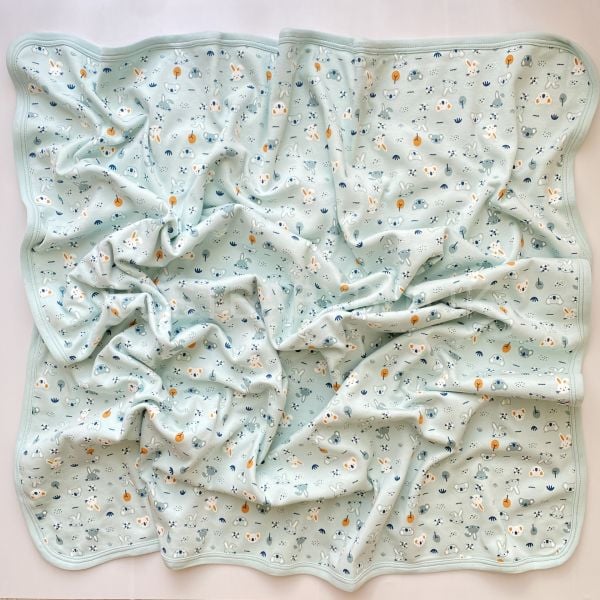 MİNİK HAYVANLAR ÇİFT TARAFLI ÇİFT KATLI BÜYÜK BOY BATTANİYE 90x90 CM