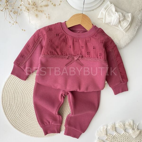 Fisto Ve Kurdaleli Oversize Şardonlu 2’Li Takım