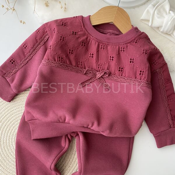 Fisto Ve Kurdaleli Oversize Şardonlu 2’Li Takım