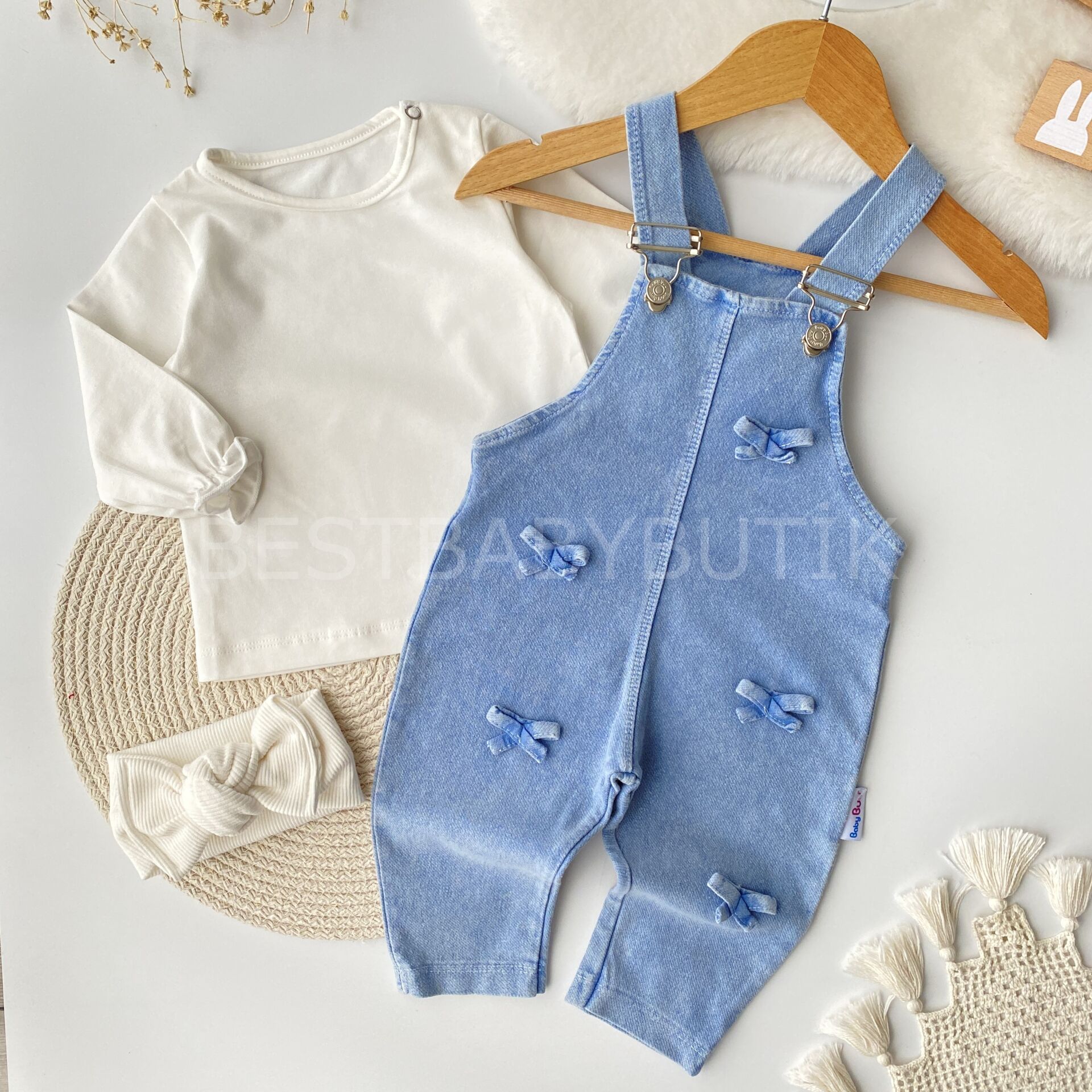 Minik Kurdaleli Badili Kot Salopet Takımı