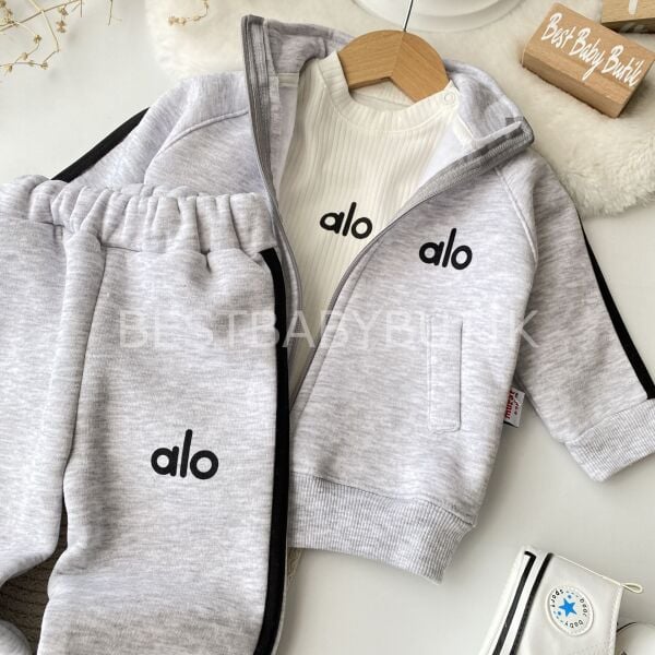 ALO Baskılı Spor Tarz 3’Lü Eşofman Takımı (MEVSİMLİK)