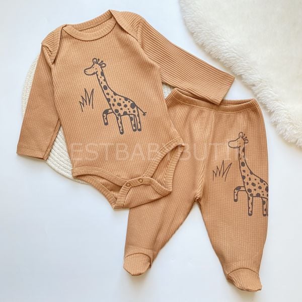 ZÜRAFA DESENLİ FİTİLLİ ALT ÜST TAKIM