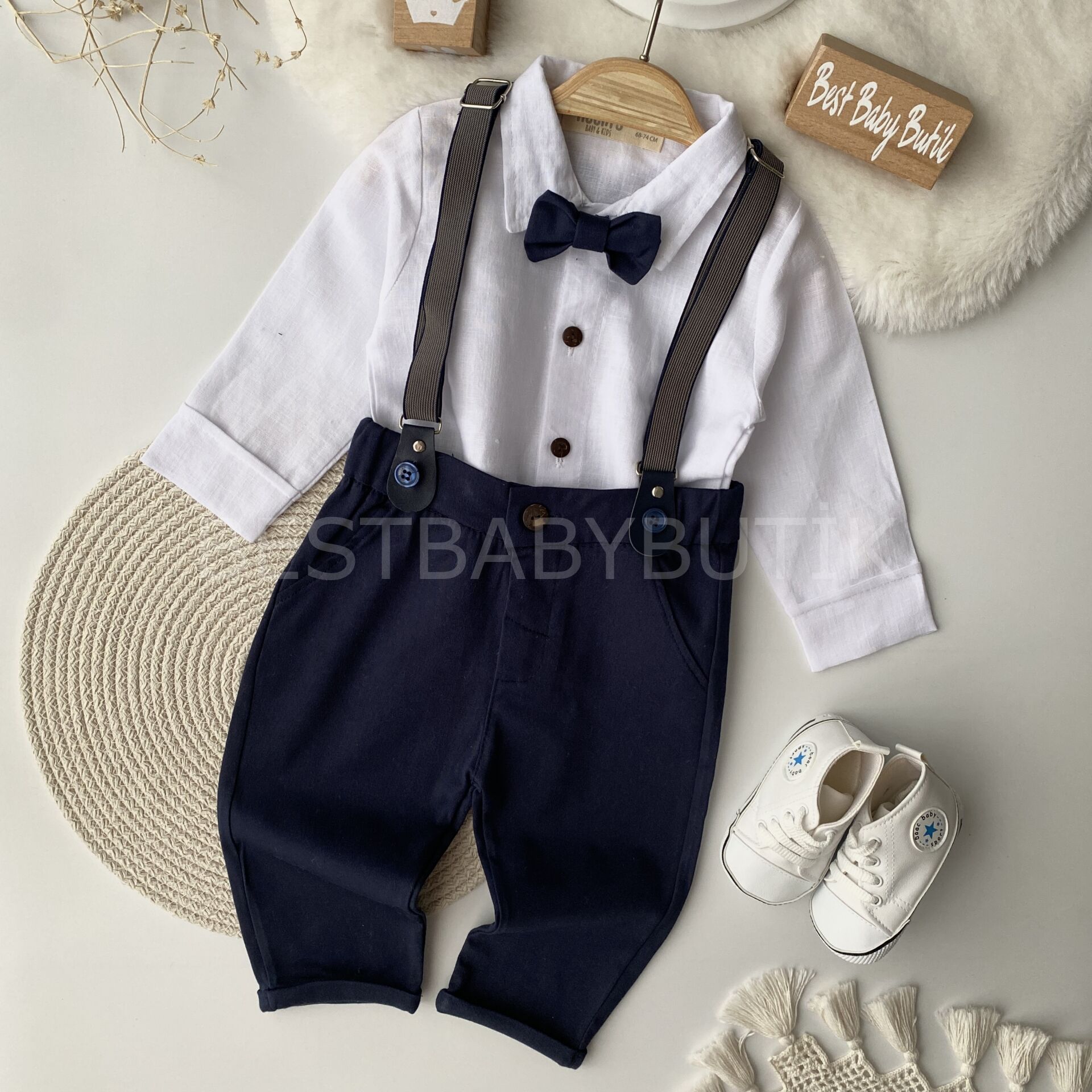 Edwırd Papyon Ve Askılı Pantolonlu 2’Li Takım 12-18 AY