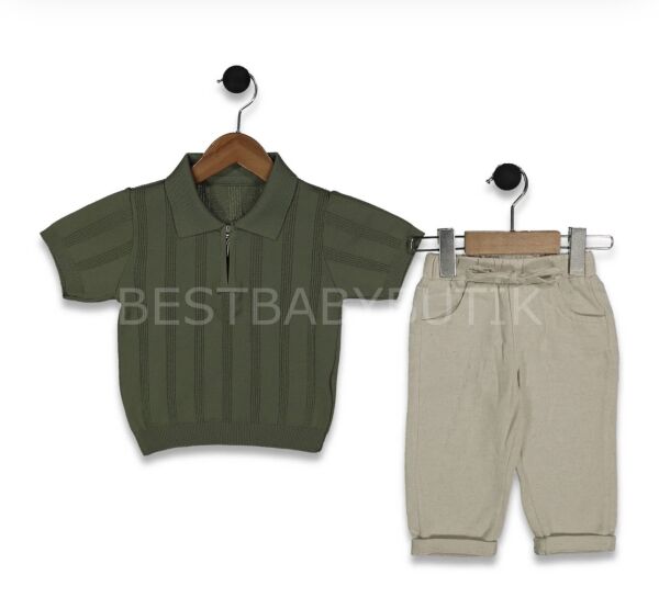 Triko Tişört Ve Keten Pantolon 3 YAŞ