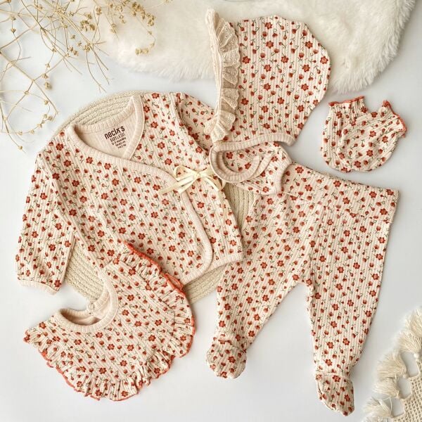 Çıtır Çiçekli Fitilli Fistolu 5’Li Hastane Çıkışı Takımı