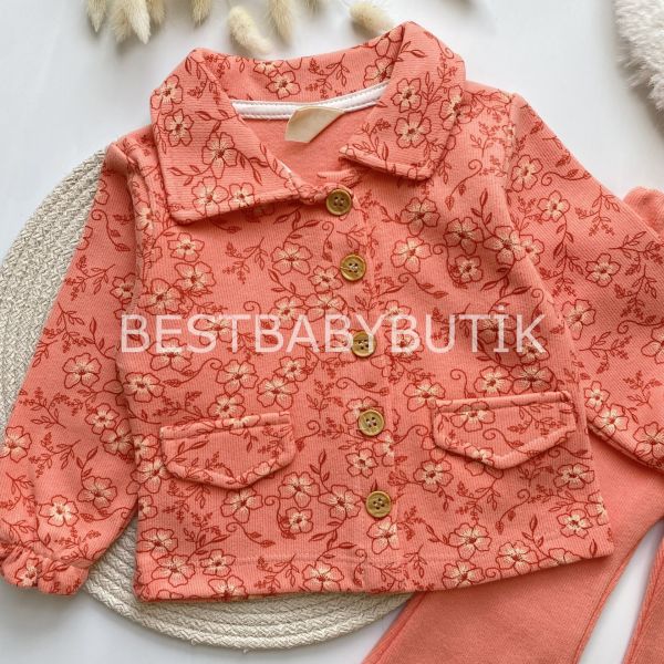 FLORA GÖMLEK YAKA DETAYLI ÇİÇEKLİ 2’Lİ TAKIM