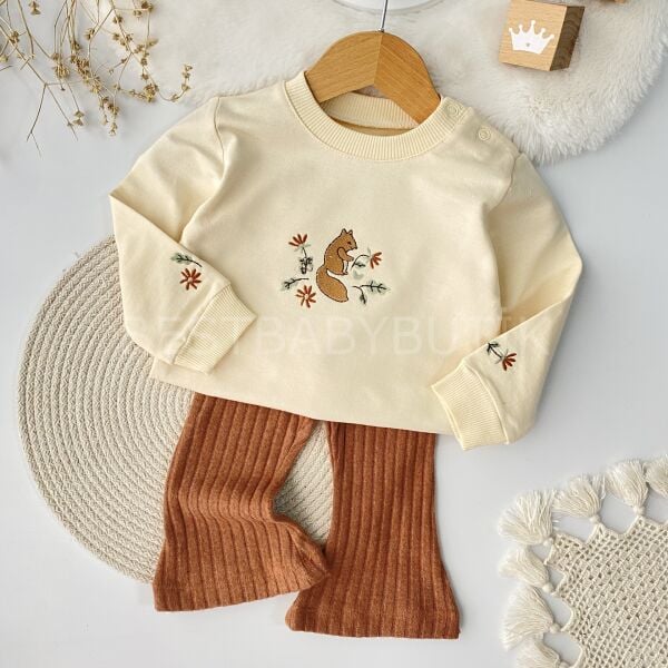 Sincap Nakışlı İspanyol Paça Mevsimlik 2’Li Takım