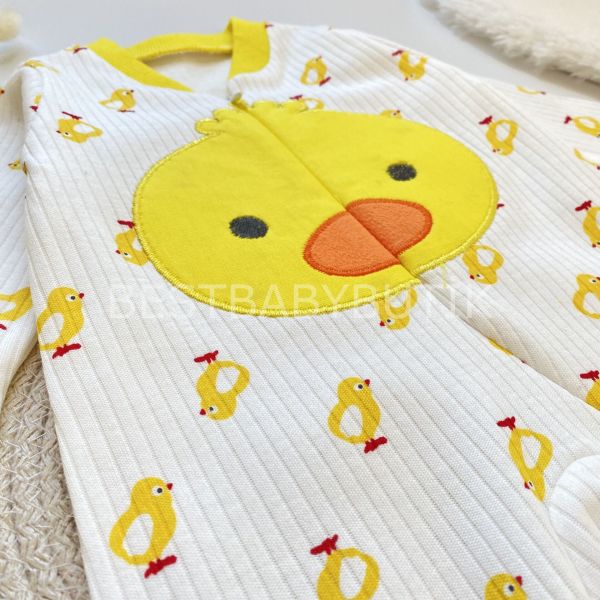 MİNİK CİVCİVLER  FİTİLLİ FERMUARLI TULUM VE BERESİ 9-12 AY