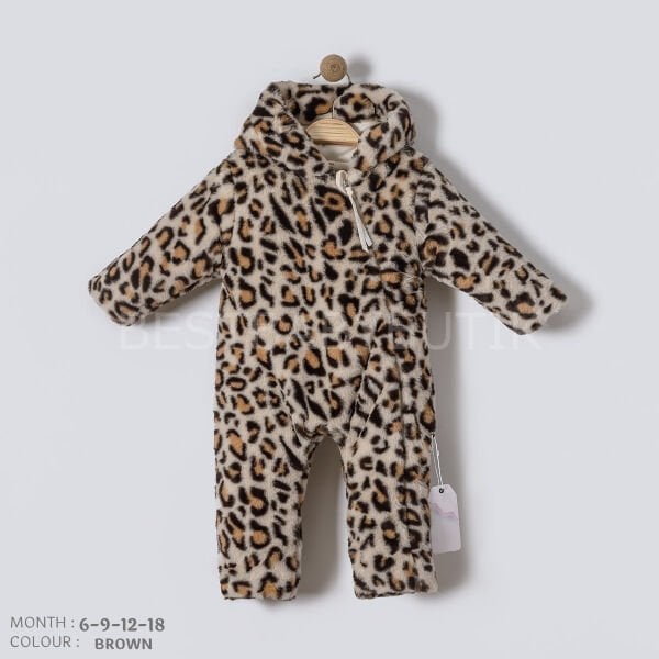 Premium Leopar Desenli Astarlı Kışlık Mont Tulum