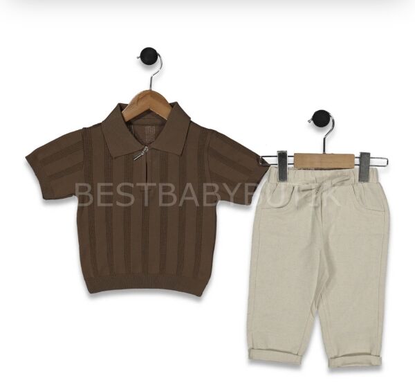 Triko Tişört Ve Keten Pantolon 1 YAŞ