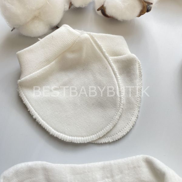ALVİN MÜSLİN DETAYLI SEYYAR PAPYONLU 5 PARÇA HASTANE ÇIKIŞI SETİ