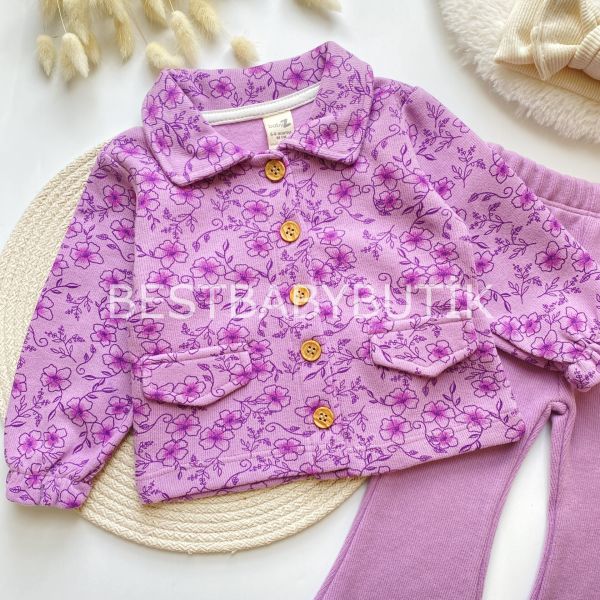 FLORA GÖMLEK YAKA DETAYLI ÇİÇEKLİ 2’Lİ TAKIM