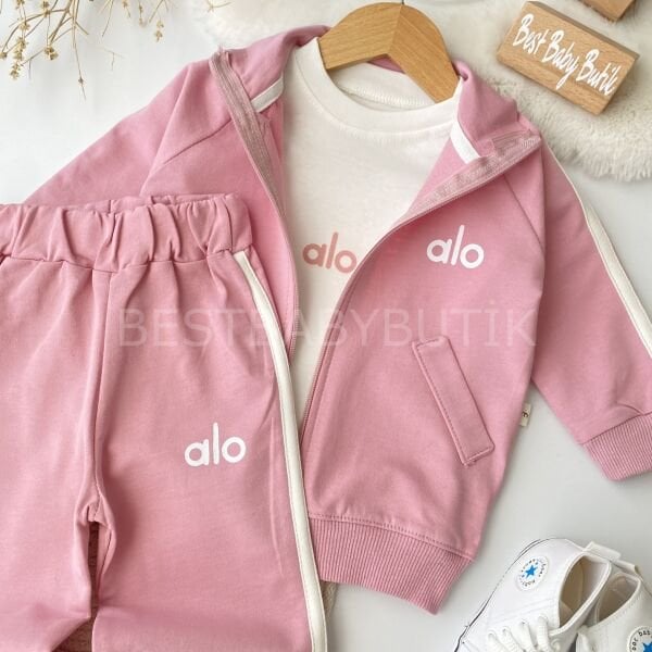 ALO Baskılı Spor Tarz Mevsimlik 3’Lü Eşofman Takımı