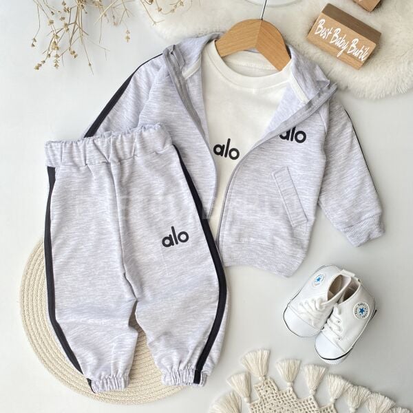 ALO Baskılı Spor Tarz Mevsimlik 3’Lü Eşofman Takımı