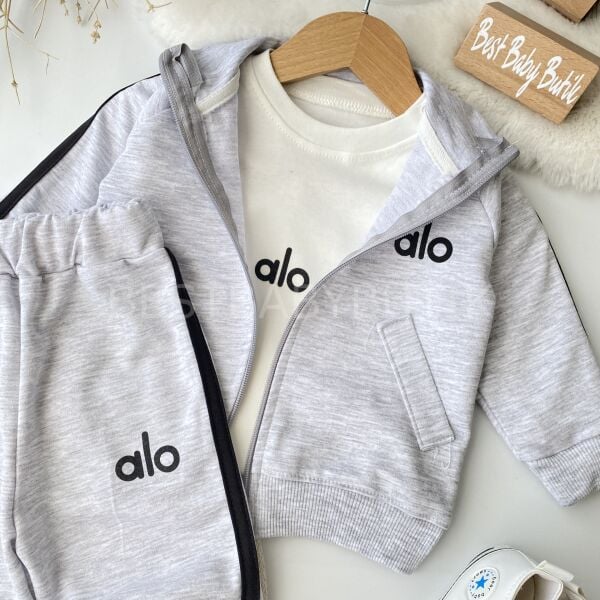 ALO Baskılı Spor Tarz Mevsimlik 3’Lü Eşofman Takımı