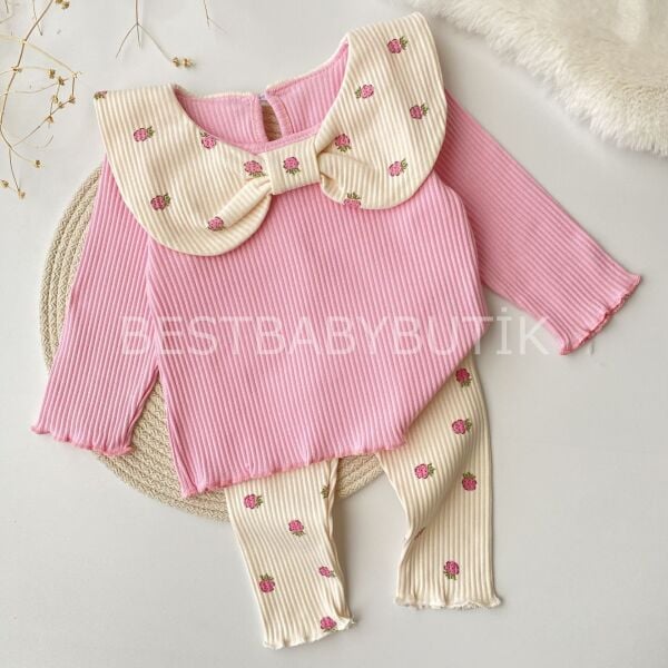 Fiyonk Yakalı Ahududu Kaşkorse 2’Li Takım