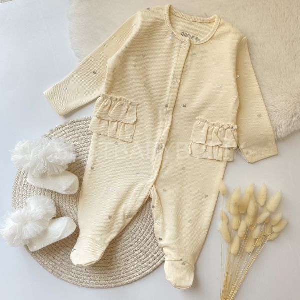 ELİTE YALDIZ KALPLİ FIRFIRLI TULUM 3-6 AY