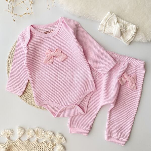 Kurdale Detaylı 2’Li Zıbın Takımı