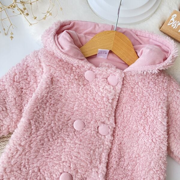 Peluş Düğmeli Astarlı %100 Pamuk Tulum