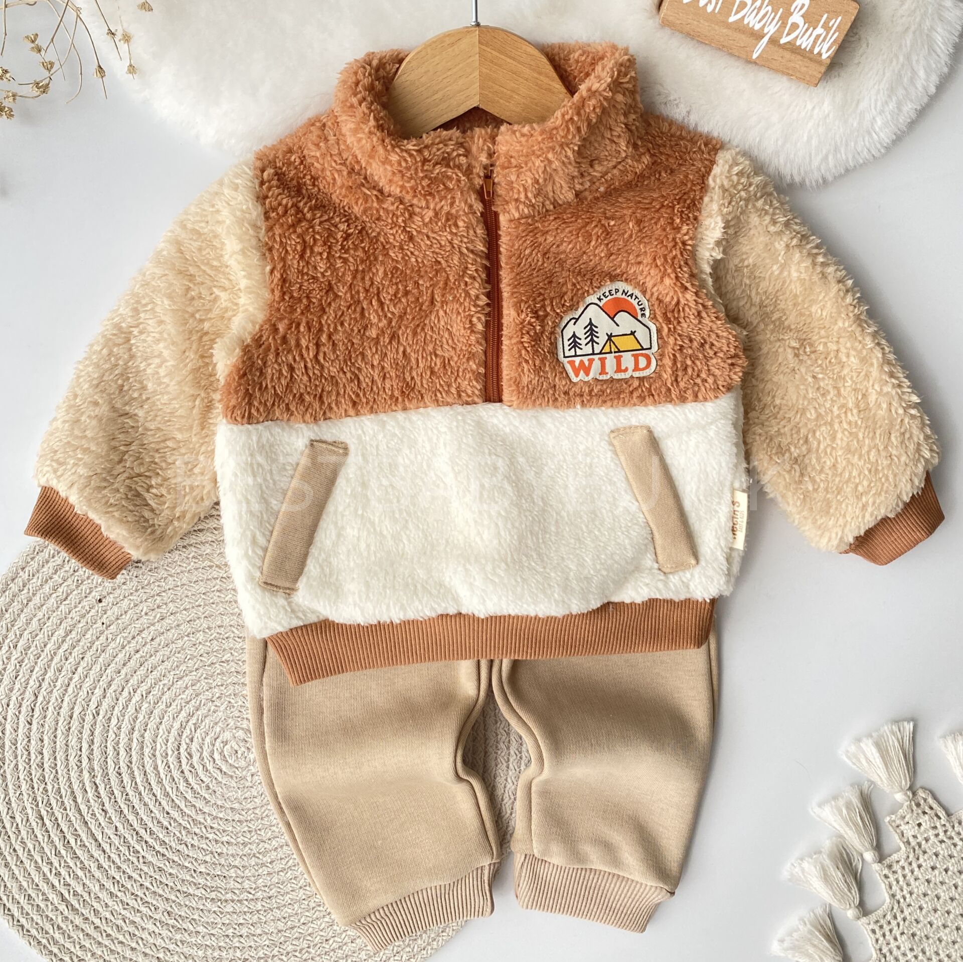 Wild Peluş Welsoft Fermuarlı Takım