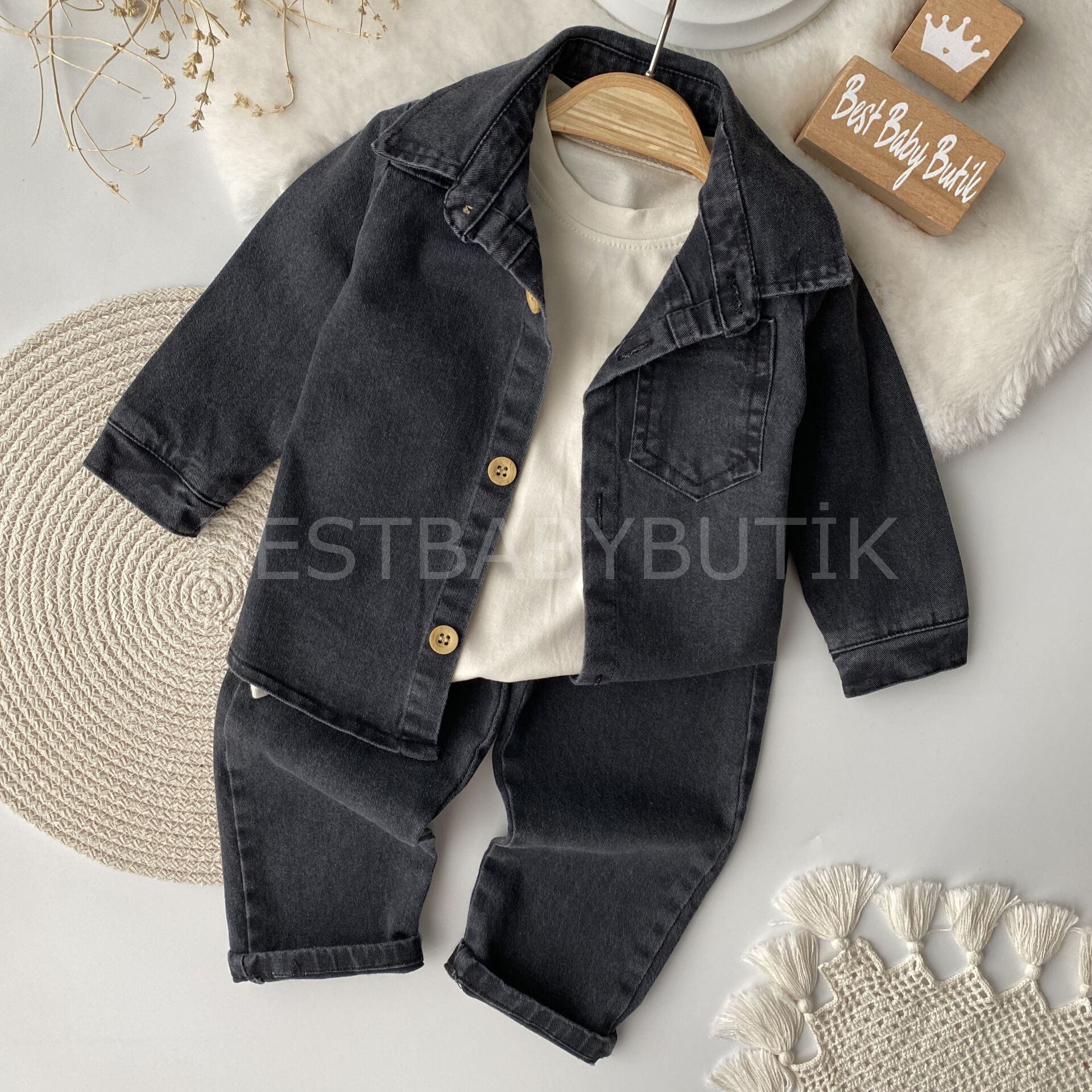 Edwırd Mini Cep Detaylı 3’Lü Kot Takım