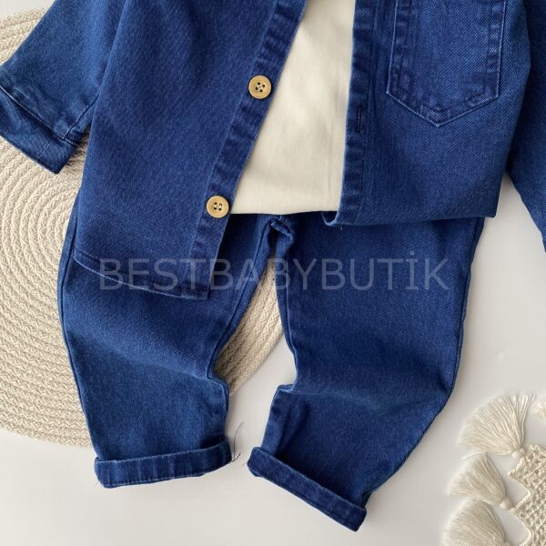 Edwırd Mini Cep Detaylı 3’Lü Kot Takım