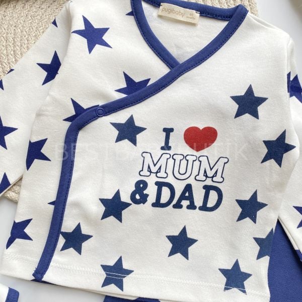 YENİ SEZON MUM&DAD YILDIZLI 5 PARÇA HASTANE ÇIKIŞI SETİ