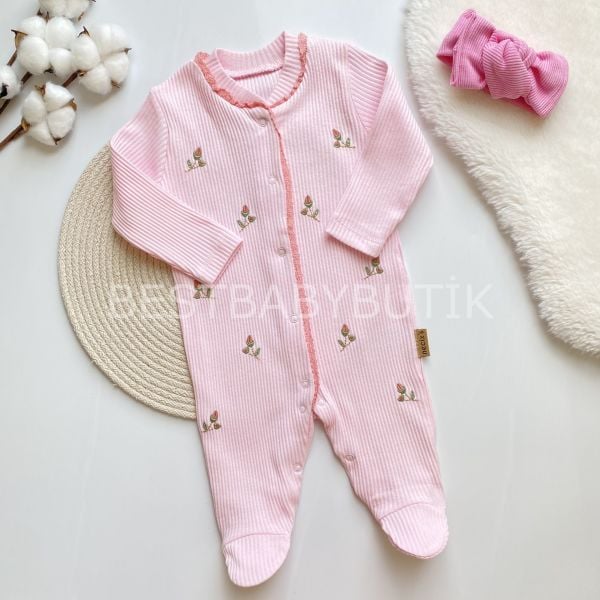 ŞAKAYIK ÇİÇEK İŞLEMELİ FİTİLLİ TULUM (bandana DAHİL DEĞİL)