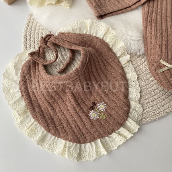 Çiçek Buketi Nakışlı 5 Parça Hastane Çıkışı Takımı