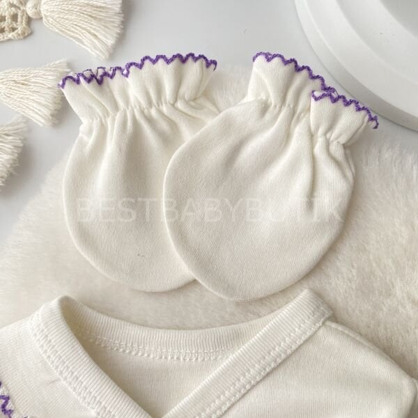 Lavanta Buketi Oyalı 5 Parça Hastane Çıkışı Takımı