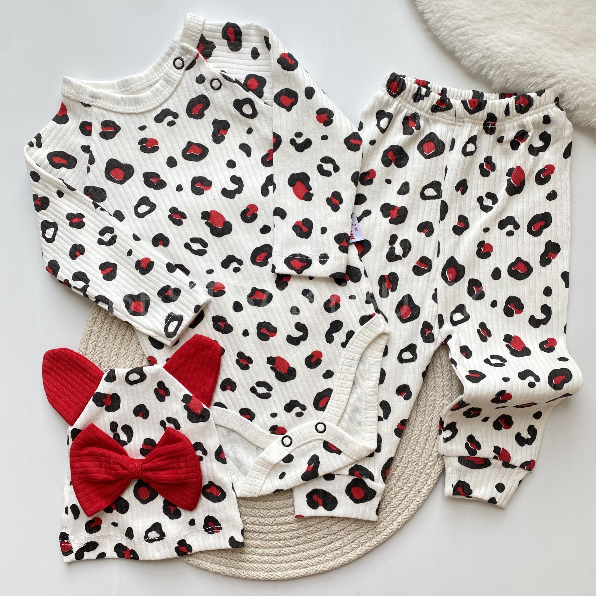 LEOPAR DESENLİ 3’LÜ TAKIM