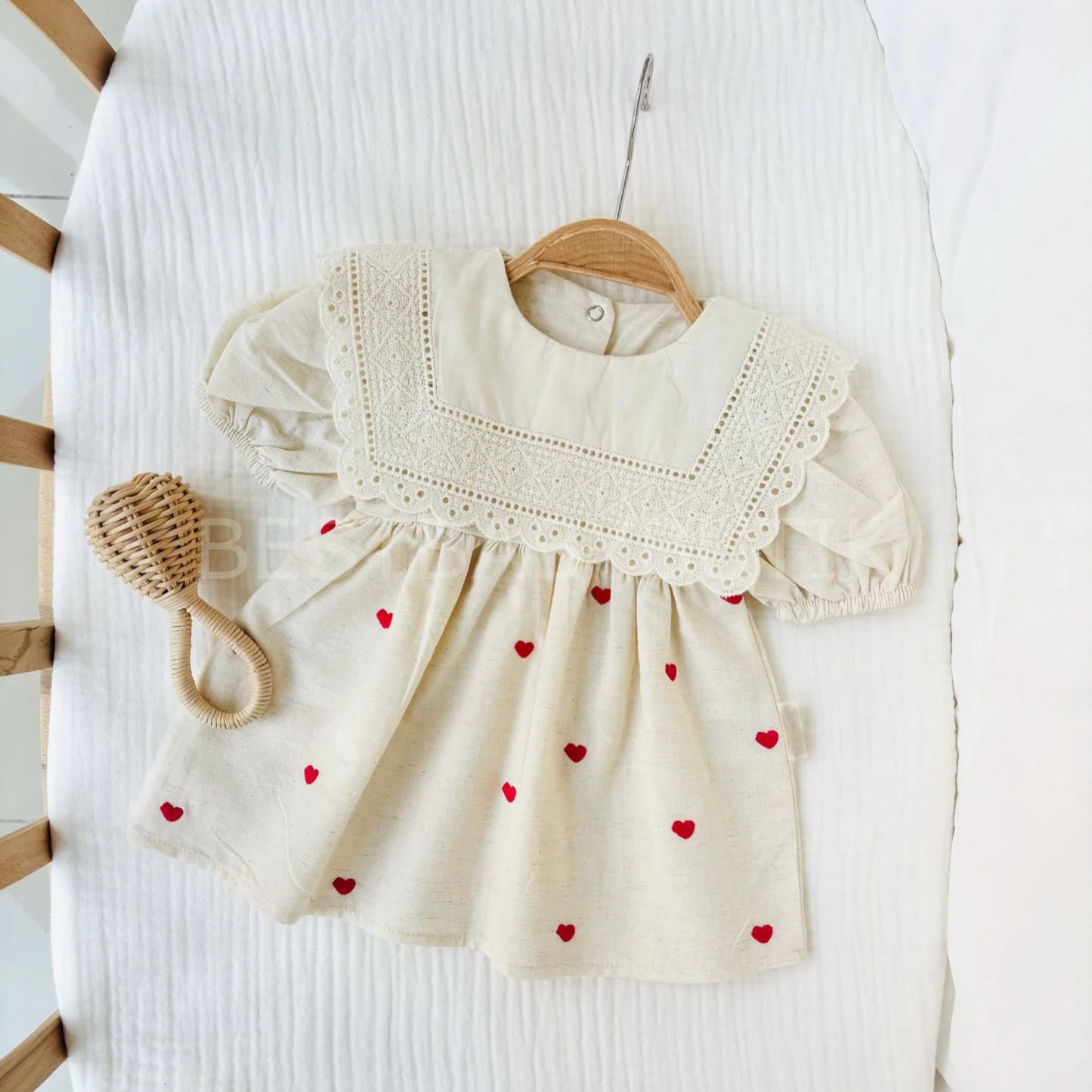 LOVELY KALP NAKIŞLI KARE YAKA ELBİSE