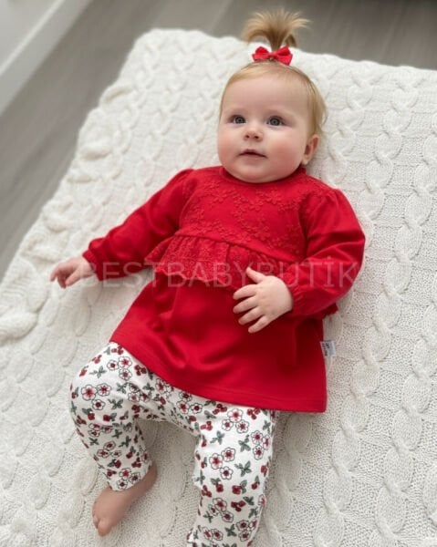 Çiçekli Fisto Detaylı Robalı 2’Li Takım