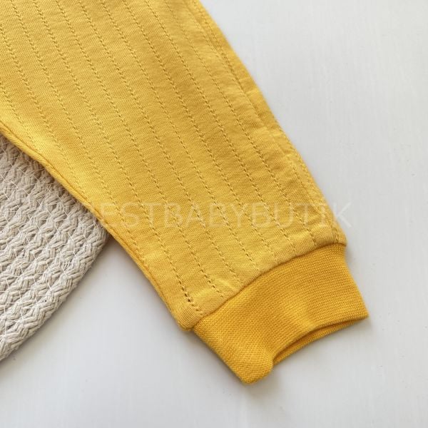 RENKLİ ÇİZGİLİ FİL DETAYLI NEFES ALABİLEN MEVSİMLİK 2’Lİ TAKIM 6-9 AY