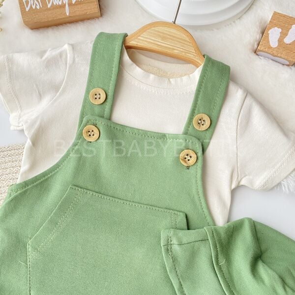 Şapkalı 3’Lü Salopet Tulum Seti 3-6 AY