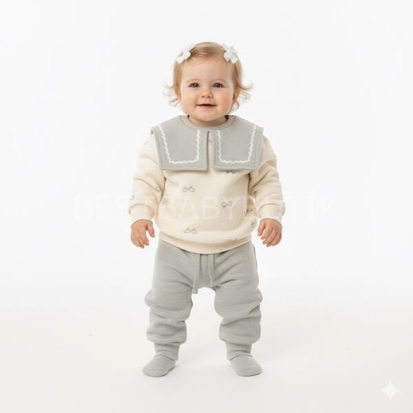 Kurdale Baskılı Kare Yakalı Şardonlu 2’Li Takım 1 YAŞ