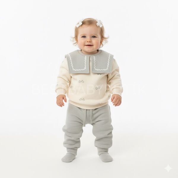 Kurdale Baskılı Kare Yakalı Şardonlu 2’Li Takım 4 YAŞ