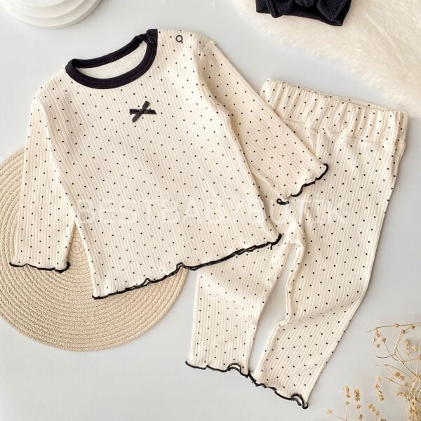 Pinterest Minik Benekli Kaşkorse Pijama Takımı