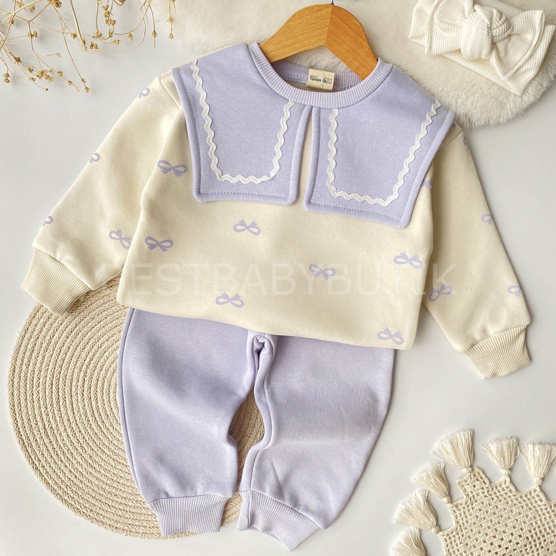 Kurdale Baskılı Kare Yakalı Şardonlu 2’Li Takım 4 YAŞ