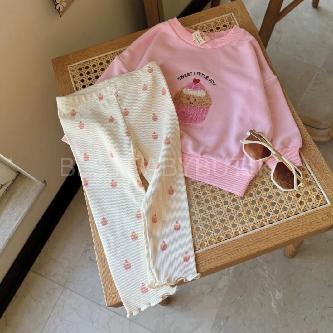 Cupcake Oversize Taytlı Eşofman Takımı 24 AYLIK