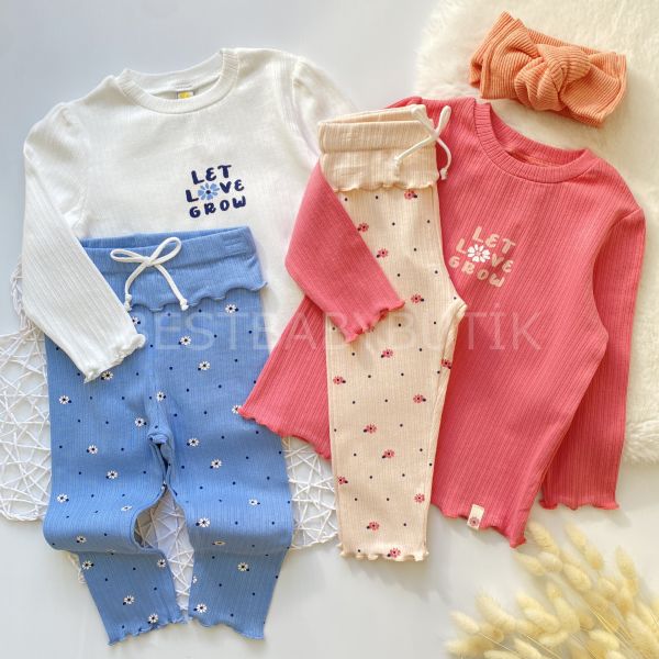 LOVE UÇUŞAN PAPATYALAR FİTİLLİ ALT ÜST 2’Lİ TAKIM
