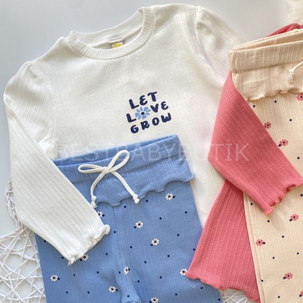LOVE UÇUŞAN PAPATYALAR FİTİLLİ ALT ÜST 2’Lİ TAKIM