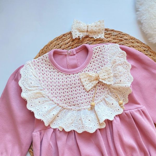 LAYLA FİSTO YAKA DETAYLI TOKALI ROMPER