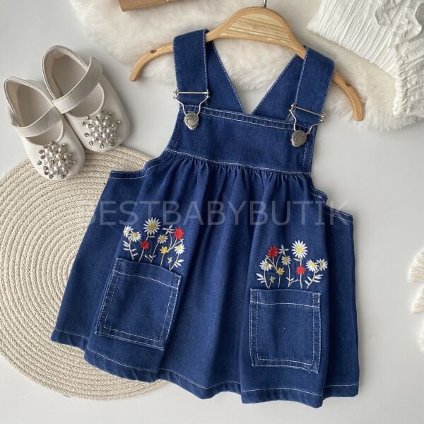 Premium Bahar Çiçekleri Robalı Kot Jile Ve Buklet Gömlek