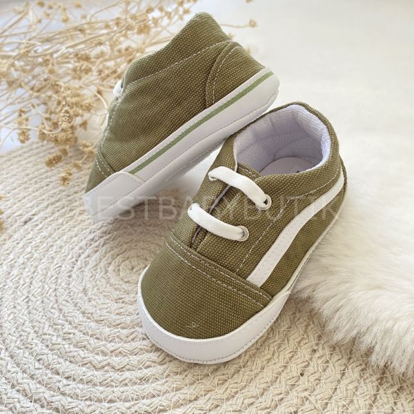 VANS ASKER YEŞİLİ RENK KETEN YUMUŞAK SPOR AYAKKABI