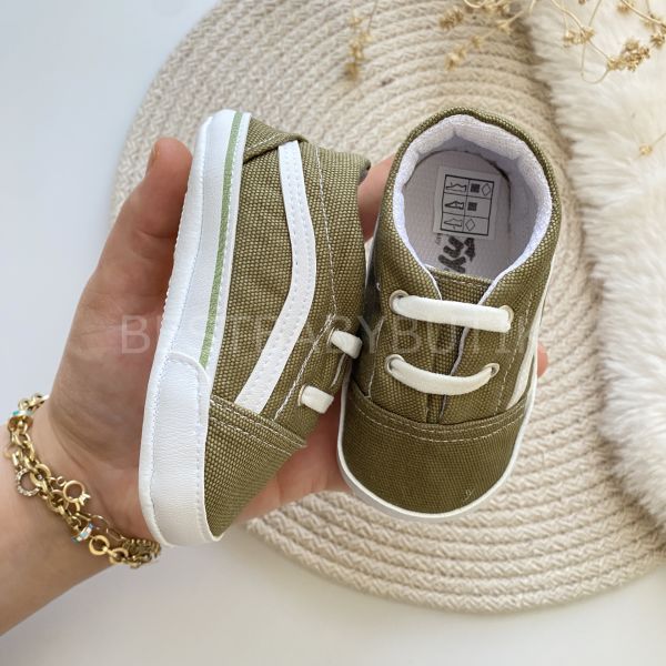 VANS ASKER YEŞİLİ RENK KETEN YUMUŞAK SPOR AYAKKABI