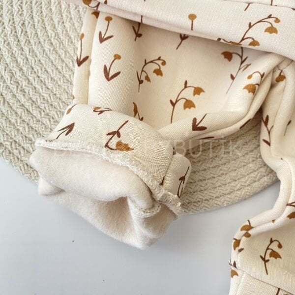 Bebek Yaka Laleli Şardonlu 2’Li Takım