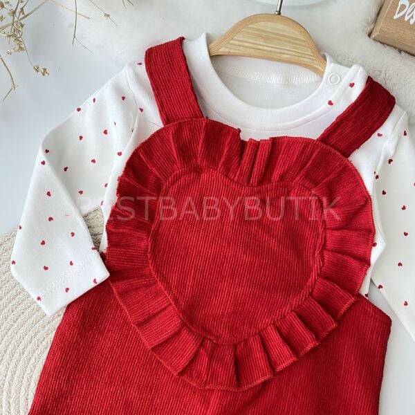 Lovely Kalpli Tişörtlü Kadife Tulum