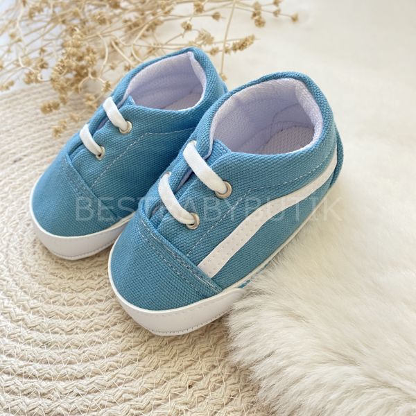 VANS MAVİ RENK KETEN YUMUŞAK SPOR AYAKKABI