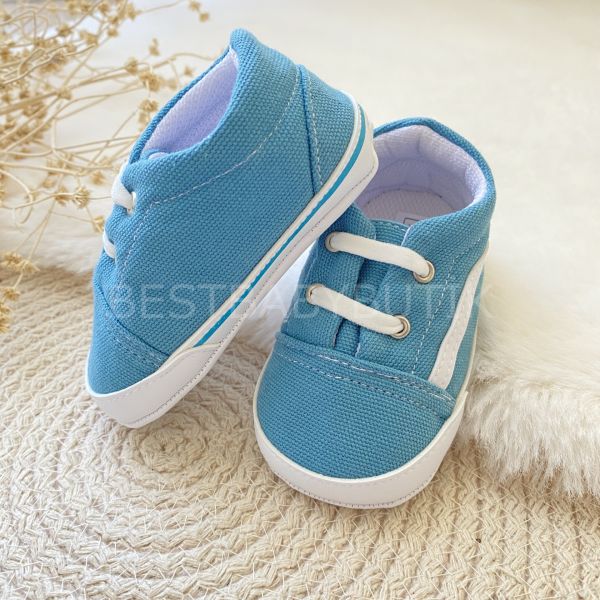 VANS MAVİ RENK KETEN YUMUŞAK SPOR AYAKKABI